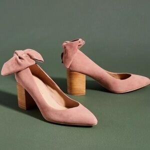 Anthropologie Bow-Tied Heels